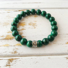 Load image into Gallery viewer, 6mm Malachite Bracelet