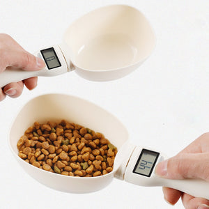 800g/1g Pet Food Scale Cup For Dog Cat Feeding Bowl Kitchen Scale Spoon Measuring Scoop Cup Portable With Led Display