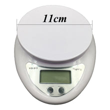 Load image into Gallery viewer, 5kg/1g Portable Digital Scale LED Electronic Scales Postal Food Balance Measuring Weight Kitchen LED Electronic Scales