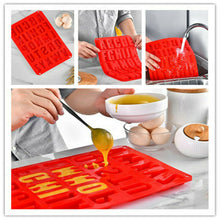 Load image into Gallery viewer, Silicone Large Alphabet Ice Chocolate Letter Mould Stencil Cake Jelly Cupcake Baking Mold UK