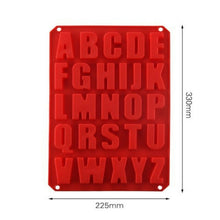 Load image into Gallery viewer, Silicone Large Alphabet Ice Chocolate Letter Mould Stencil Cake Jelly Cupcake Baking Mold UK