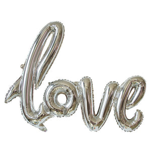 High Quality LOVE Letter Foil Balloon Anniversary Wedding Valentines Birthday Party Decoration Champagne Cup Photo Booth Props